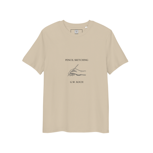 Pencil Sketching Unisex organic cotton t-shirt