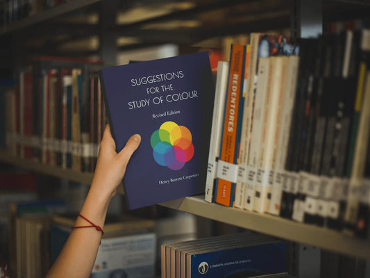 Revised hardcover edition of "Suggestions for the Study of Colour" book by Solar Spectrum Press with colorful cover design.