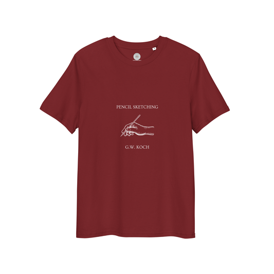 Pencil Sketching Design Unisex organic cotton t-shirt