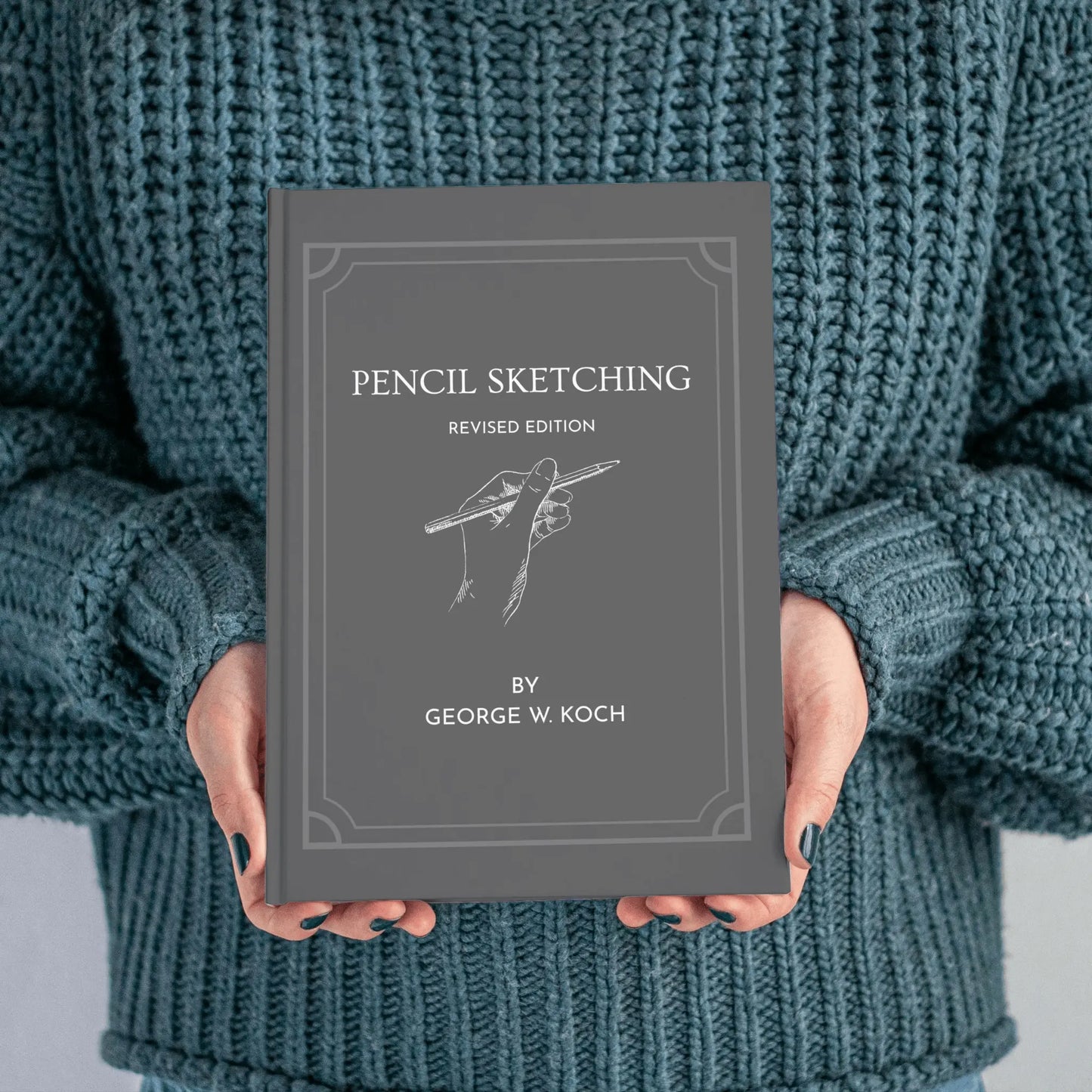 Cover image of "Pencil Sketching (Revised Edition)" book by Solar Spectrum Press, featuring a classic pencil drawing on the hardcover.