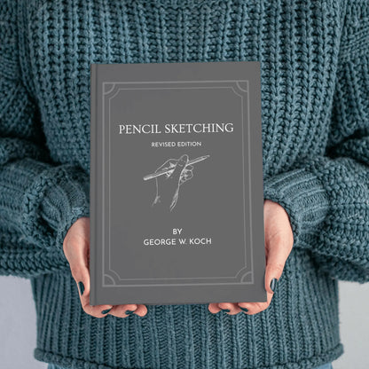 Cover image of "Pencil Sketching (Revised Edition)" book by Solar Spectrum Press, featuring a classic pencil drawing on the hardcover.