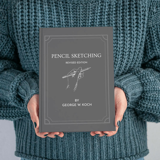 Cover image of "Pencil Sketching (Revised Edition)" book by Solar Spectrum Press, featuring a classic pencil drawing on the hardcover.