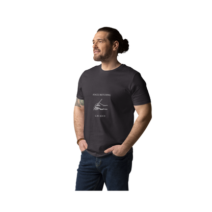 Pencil Sketching Design Unisex organic cotton t-shirt