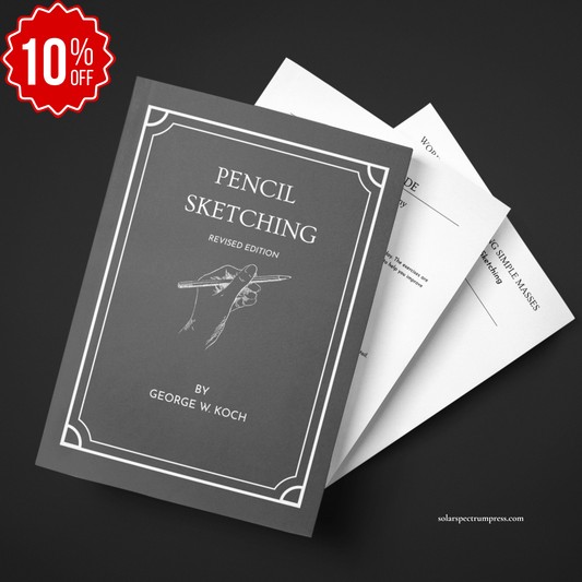 Pencil Sketching Book and Worksheet Bundle