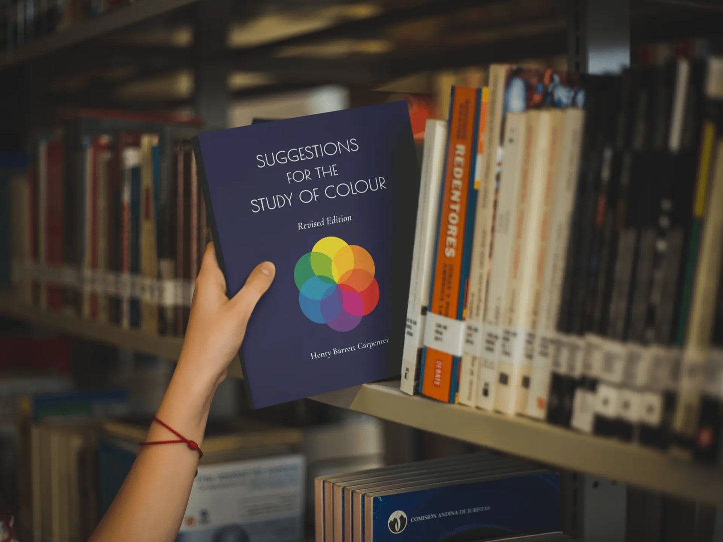 Revised hardcover edition of "Suggestions for the Study of Colour" book by Solar Spectrum Press with colorful cover design.