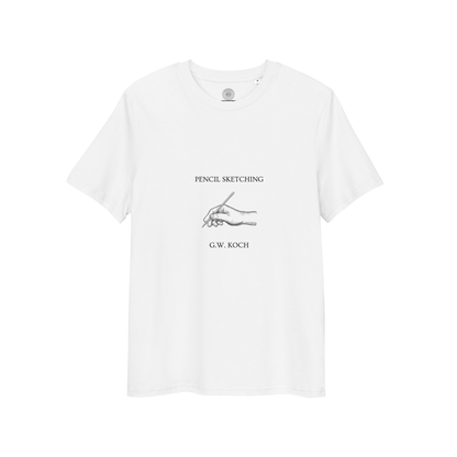 Pencil Sketching Unisex organic cotton t-shirt