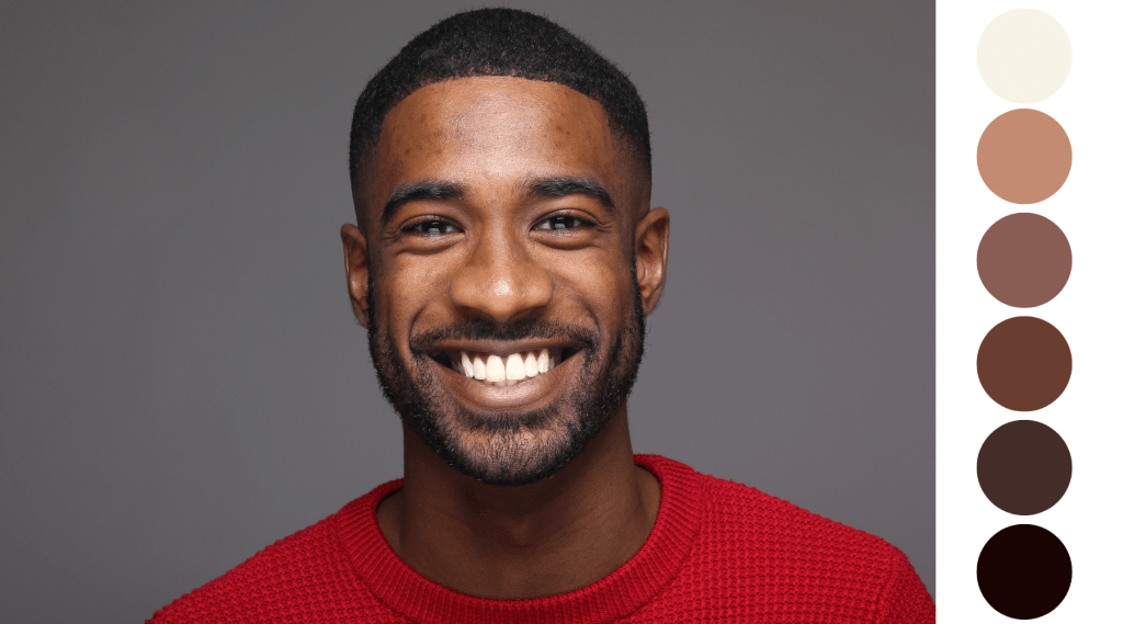 The Natural Order of Color in a Handsome Man
