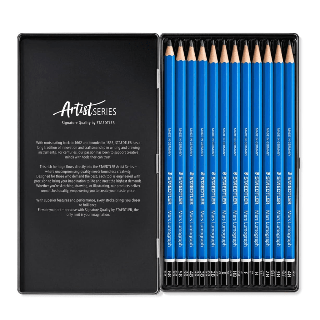 STAEDTLER Mars Lumograph Art Drawing Pencils set of 12