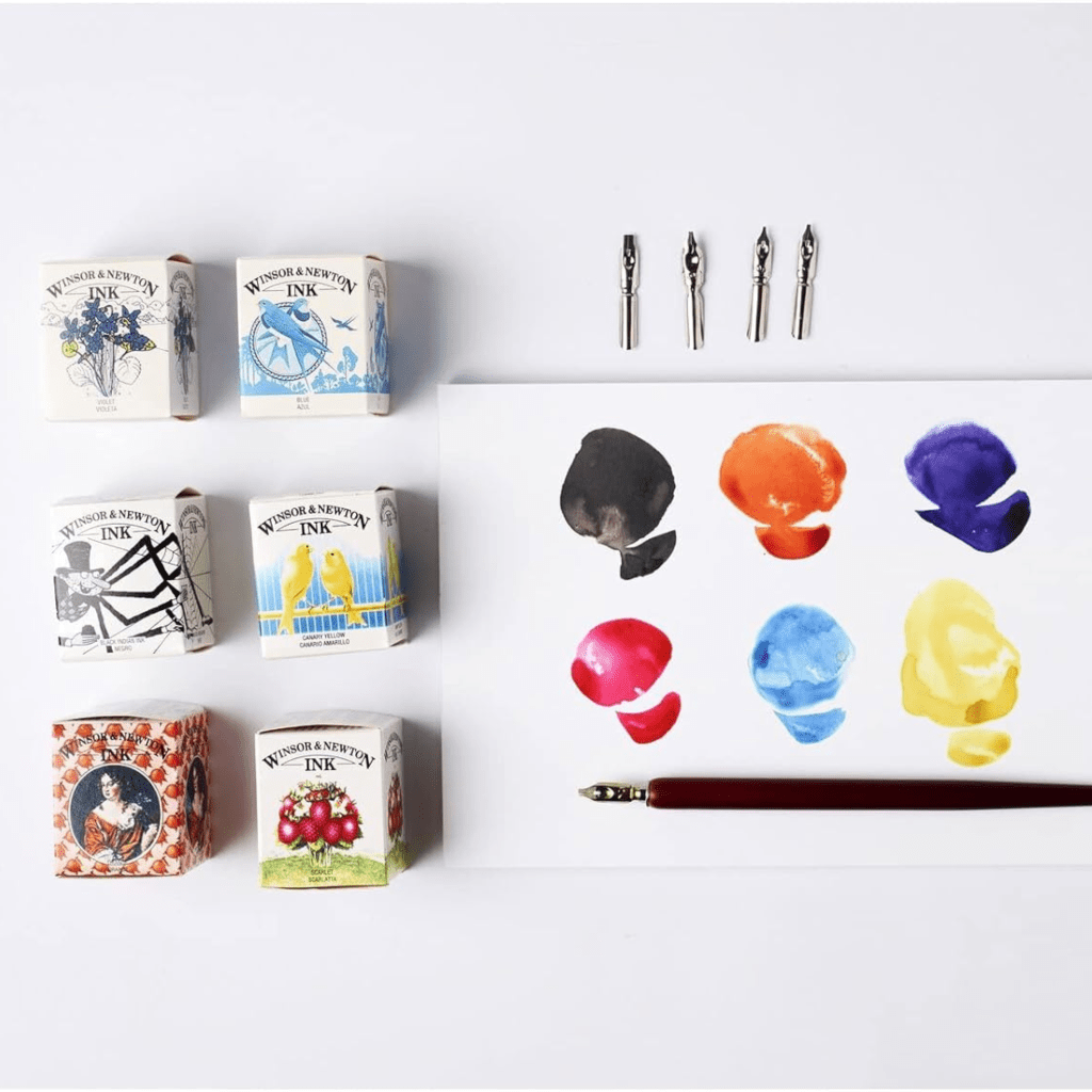Winsor & Newton Drawing Ink Set, Set of 8, Henry Collection